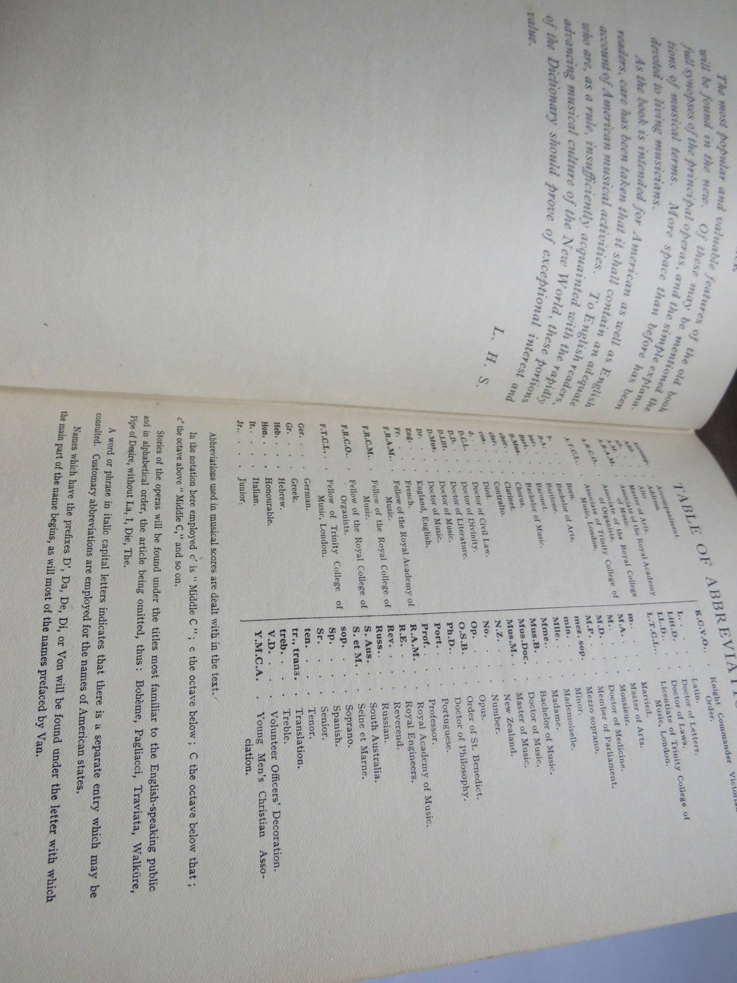 Black's Dictionary of Music & Musicians By L.J. Bekker 1924