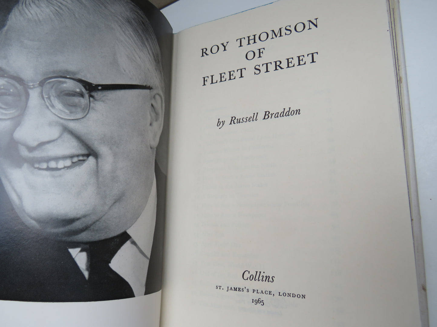 Roy Thomson of Fleet Street By Russell Braddon 1965
