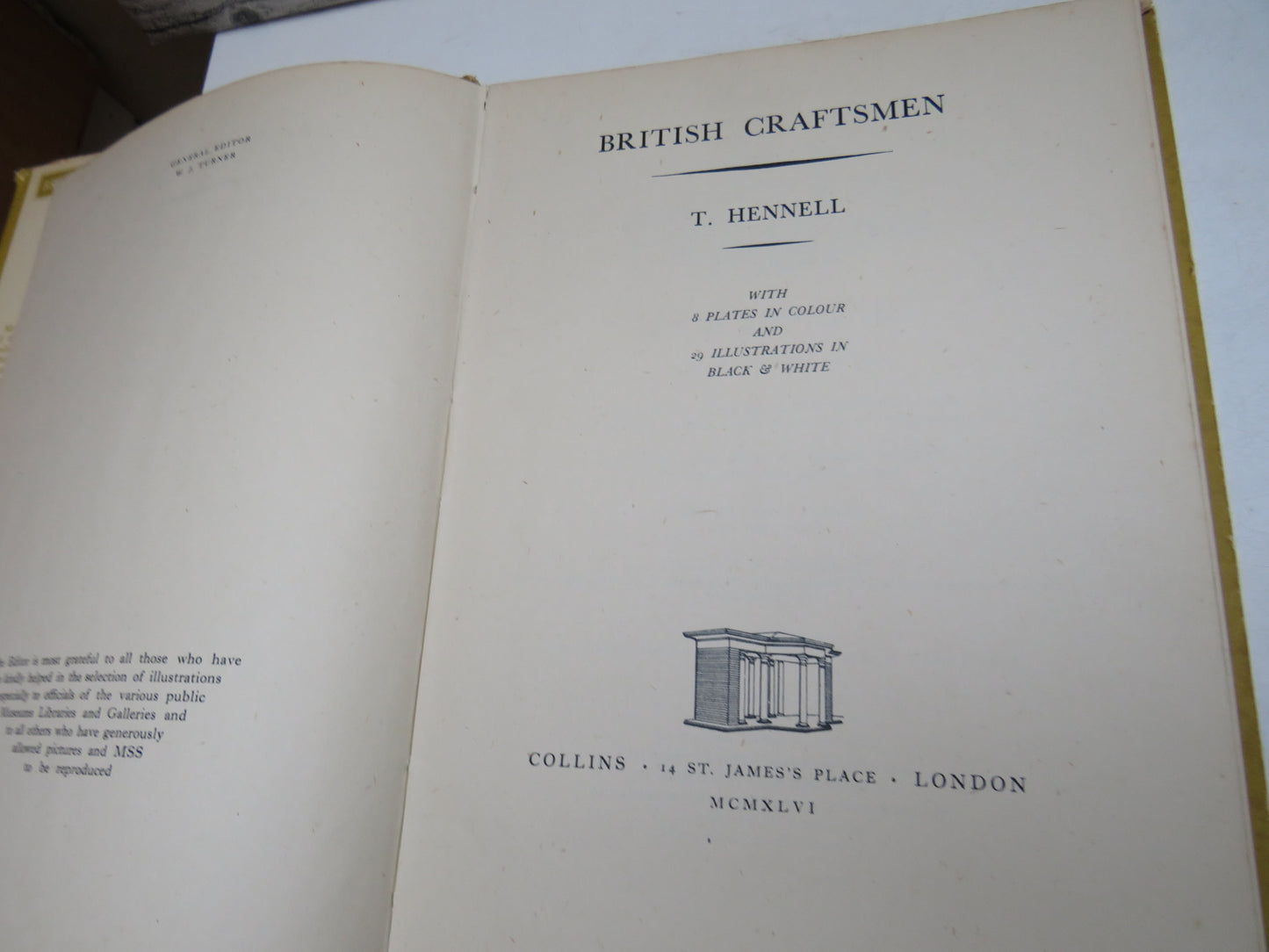 British Craftsmen by Thomas Hennell (Art & History Book, 1946)