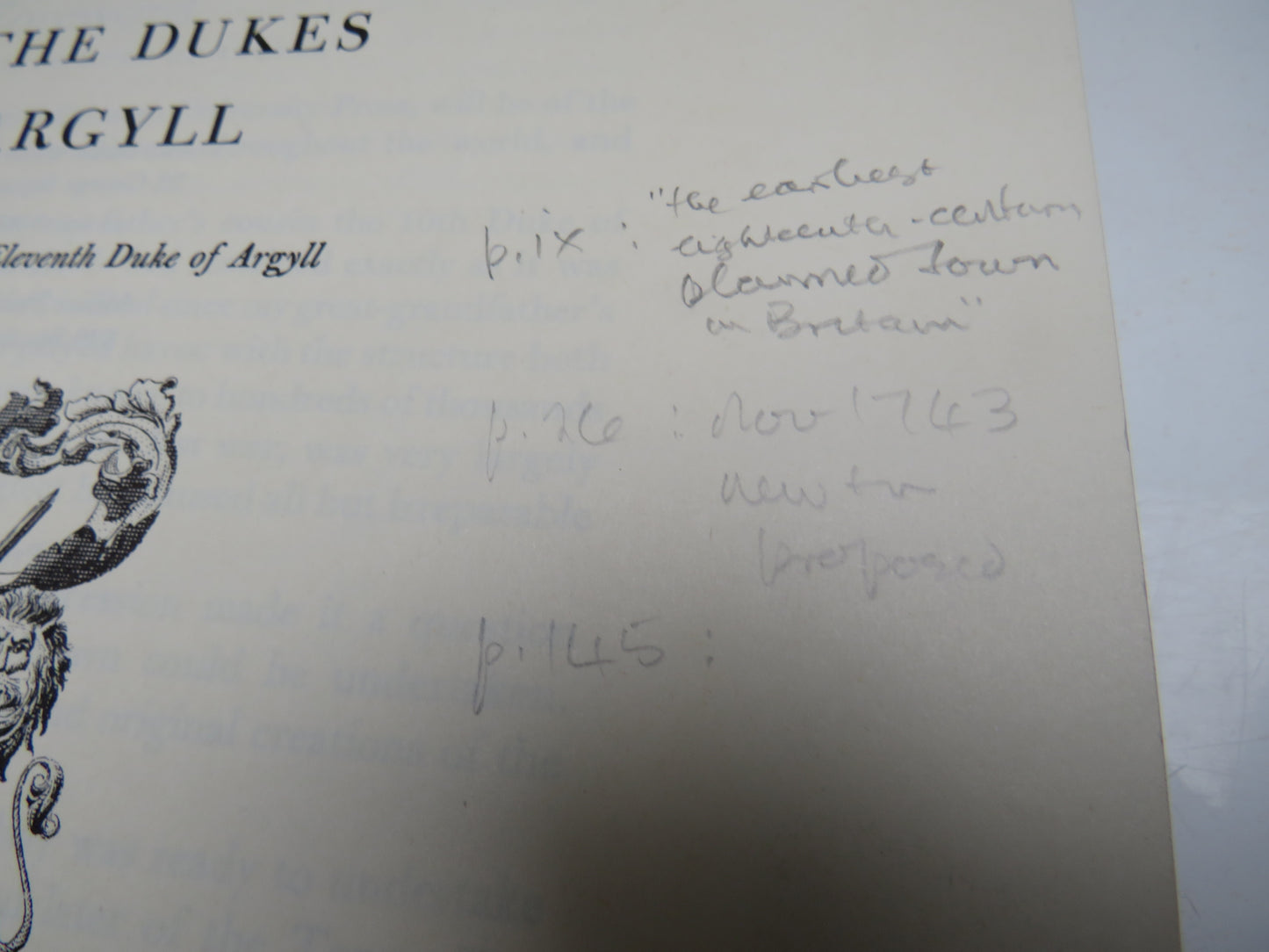 Inveraray and The Dukes of Argyll By Ian G. Lindsay and Mary Cosh 1973