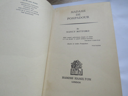Madame De Pompadour By Nancy Mitford 1964