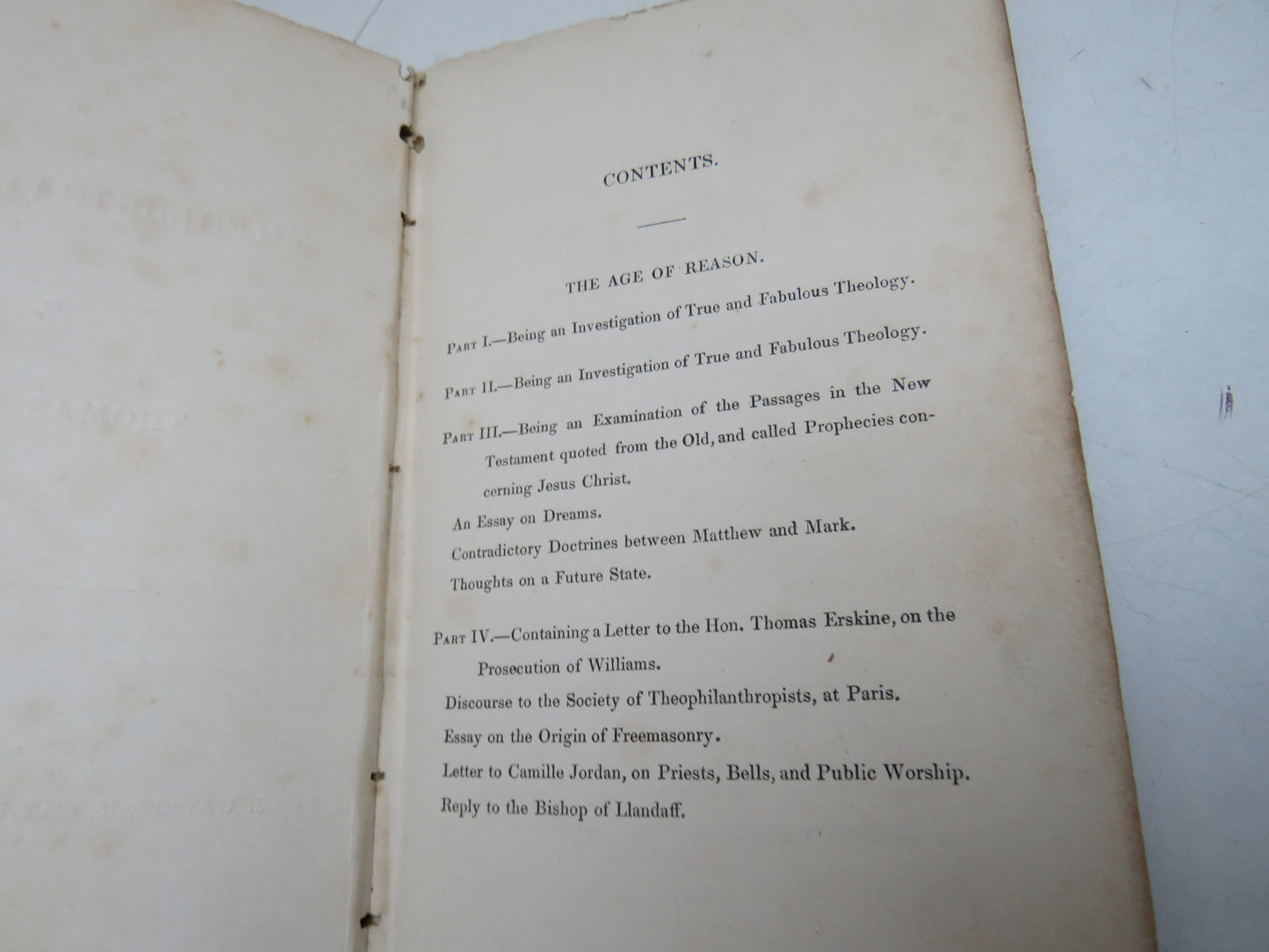 The Theological Works of Thomas Paine (Rare Antique Religion & Philosophy Book, 1840)