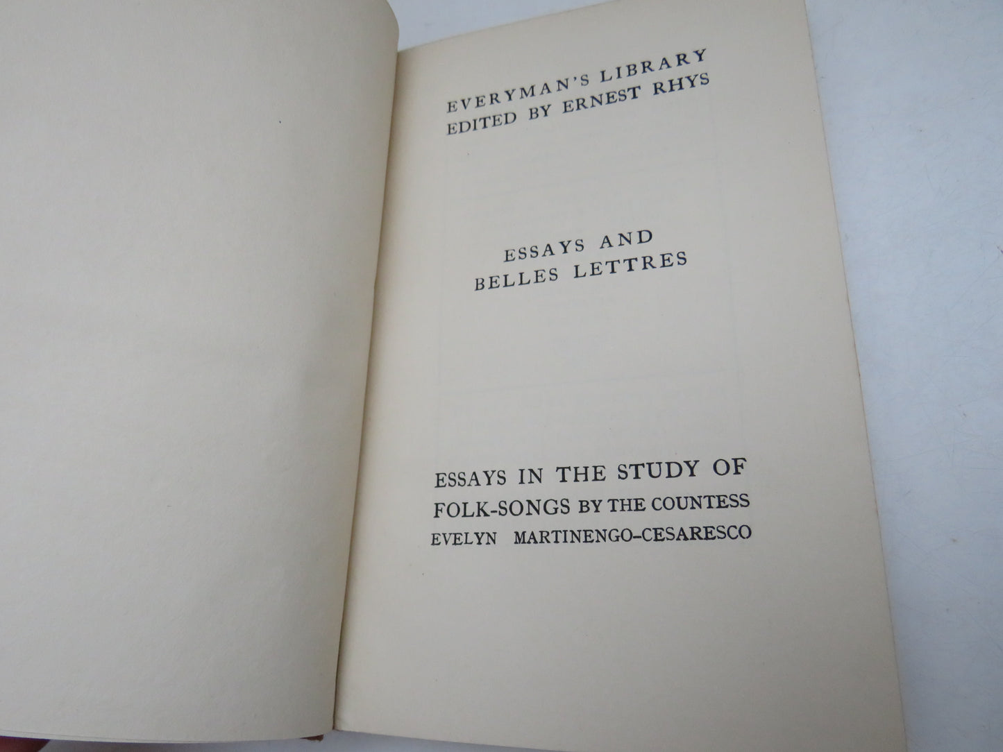 Essays in the Study of Folk-Songs by Countess Evelyn Martinengo-Cesaresco (Folk Music Book)