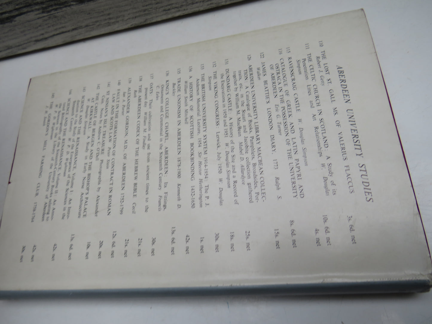 The Gordon's Mill Farming Club 1758-1764 By J.H. Smith 1962