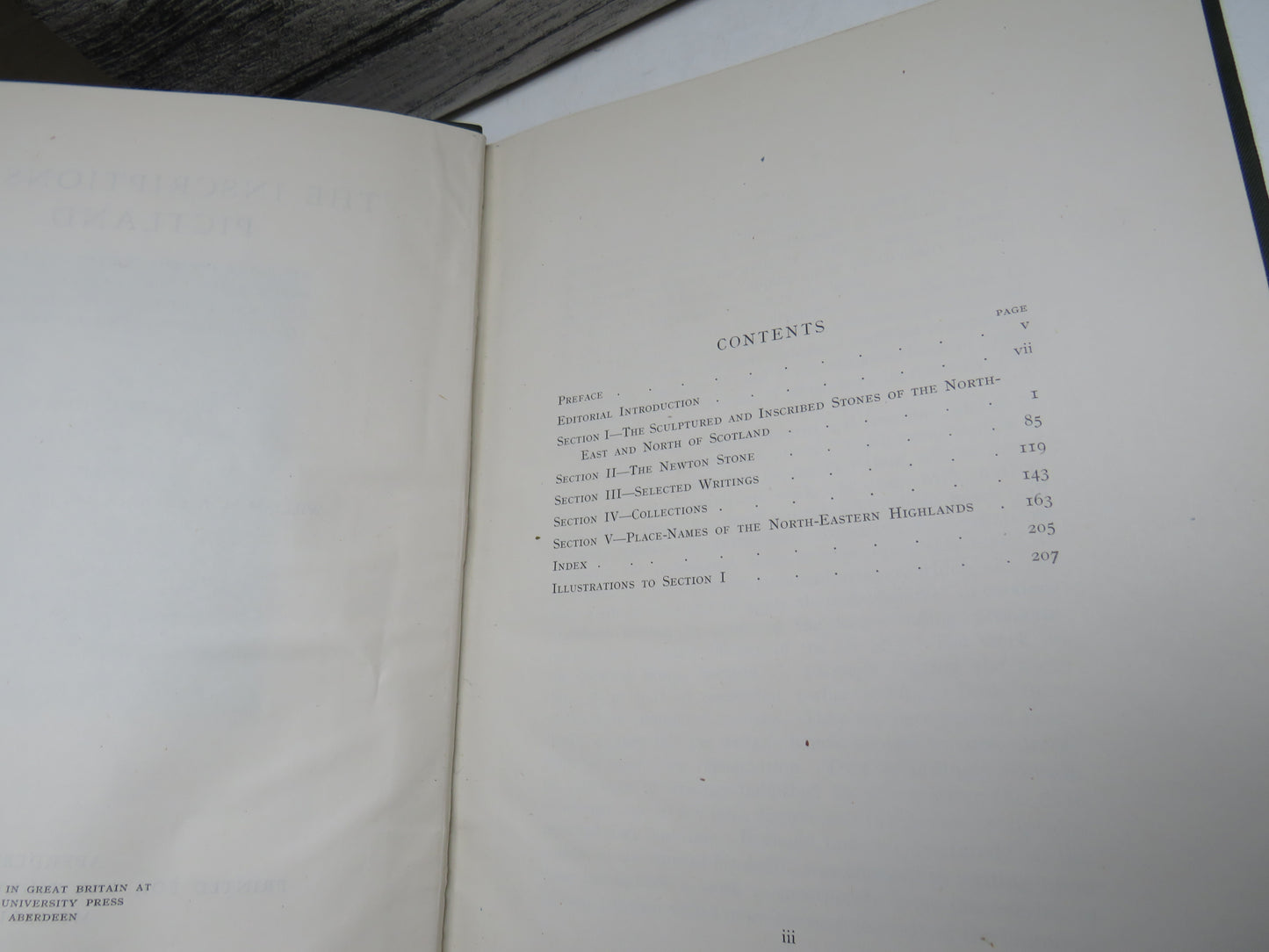 The Inscriptions of Pictland An Essay On The Sculptured and Inscribed Stones Of The North-East and North of Scotland With Other Writings and Collections By Francis C. Diack 1944