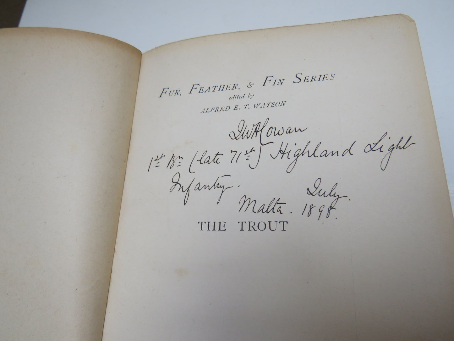 The Trout By The Marquess of Granby With Chapters On Breeding By Colonel F. H. Custance Cookery By Alexander Innes Shand 1898