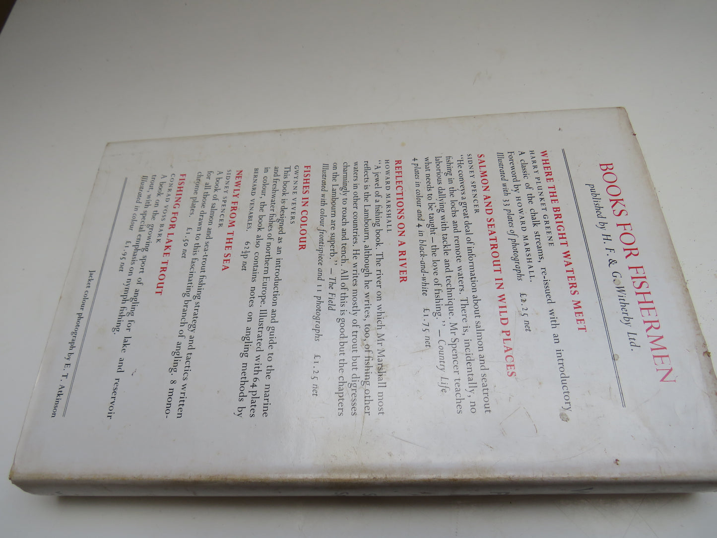 Ways of Fishing Trout, Seatrout and Salmon By Sidney Spencer 1972