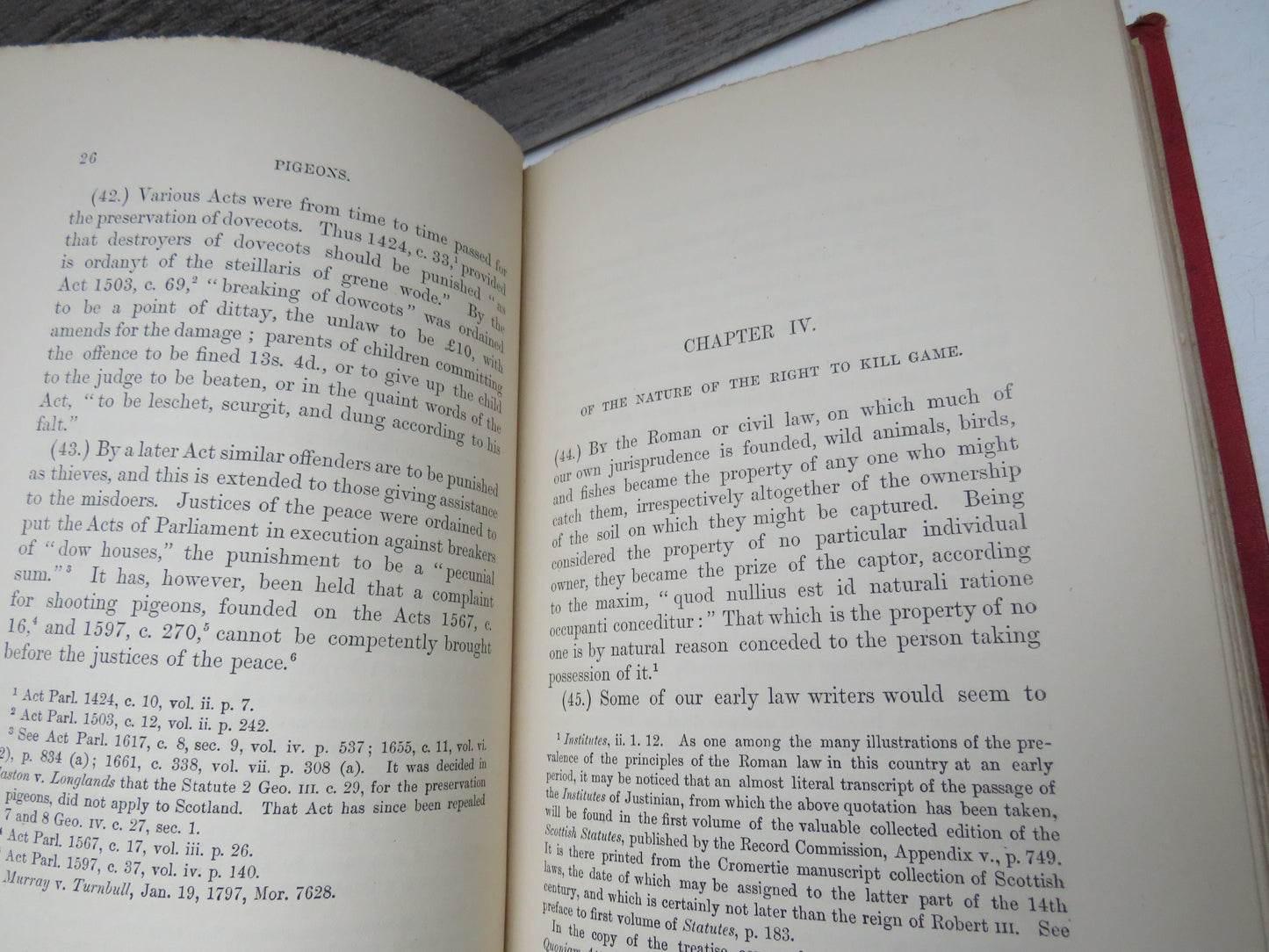 Treatise On The Game Laws of Scotland With An Appendix, Containing The Principal Statutes and Forms By Alexander Forbes Irvine 1883