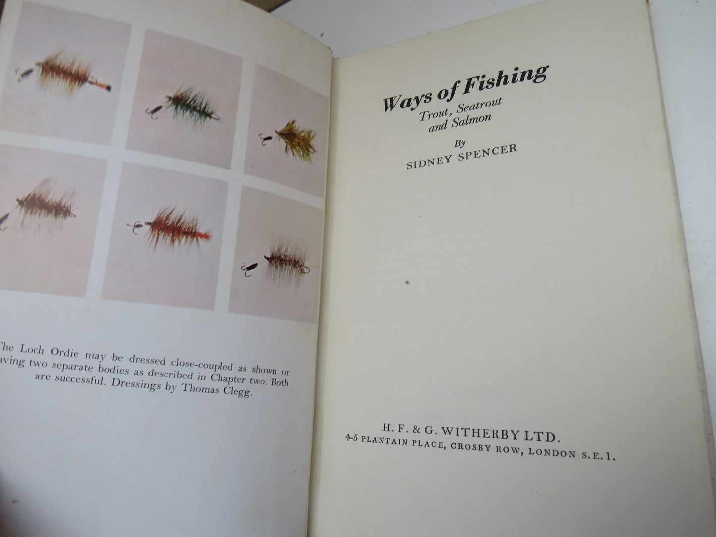 Ways of Fishing Trout, Seatrout and Salmon By Sidney Spencer 1972