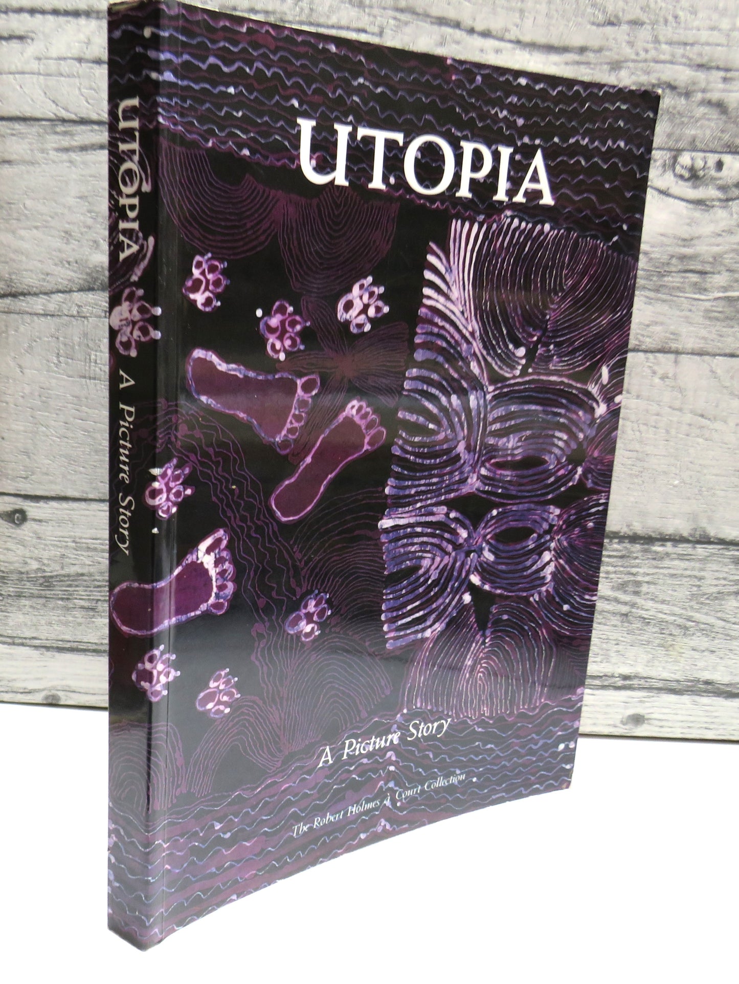 Utopia, A Picture Story by Anne Marie Brody, 1990, with 88 silk batiks from The Robert Holmes a Court Collection