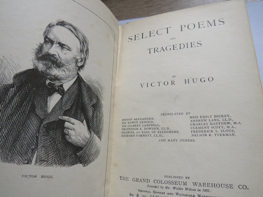 Selected Poems and Tragedies By Victor Hugo