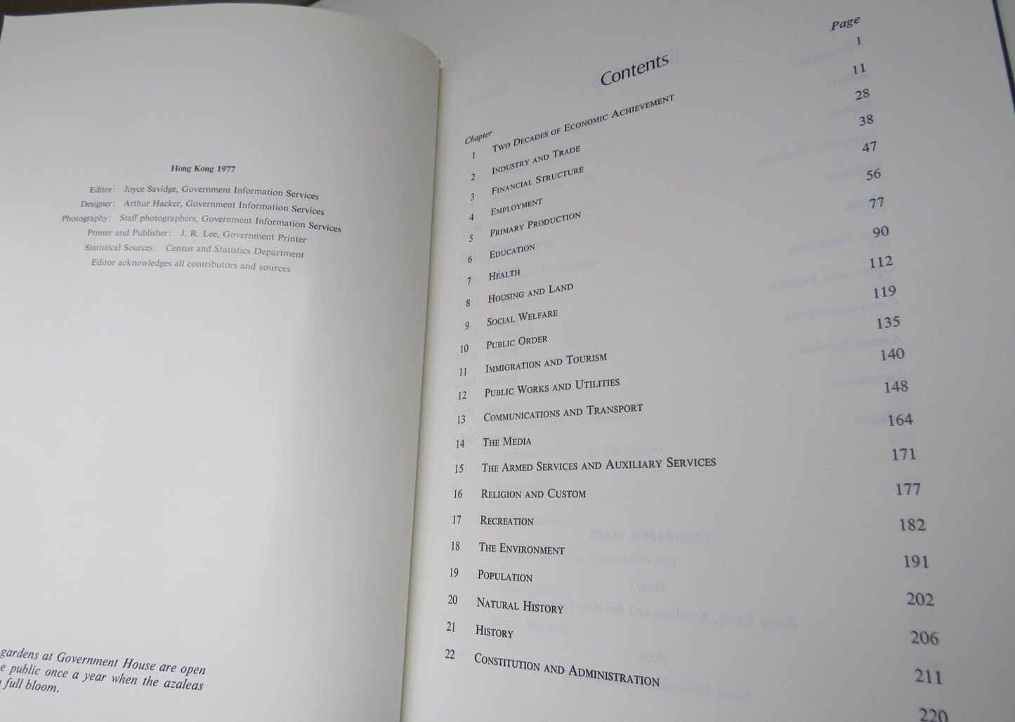 Hong Kong 1977 Report For The Year 1976 Hong Kong Government Press 1977