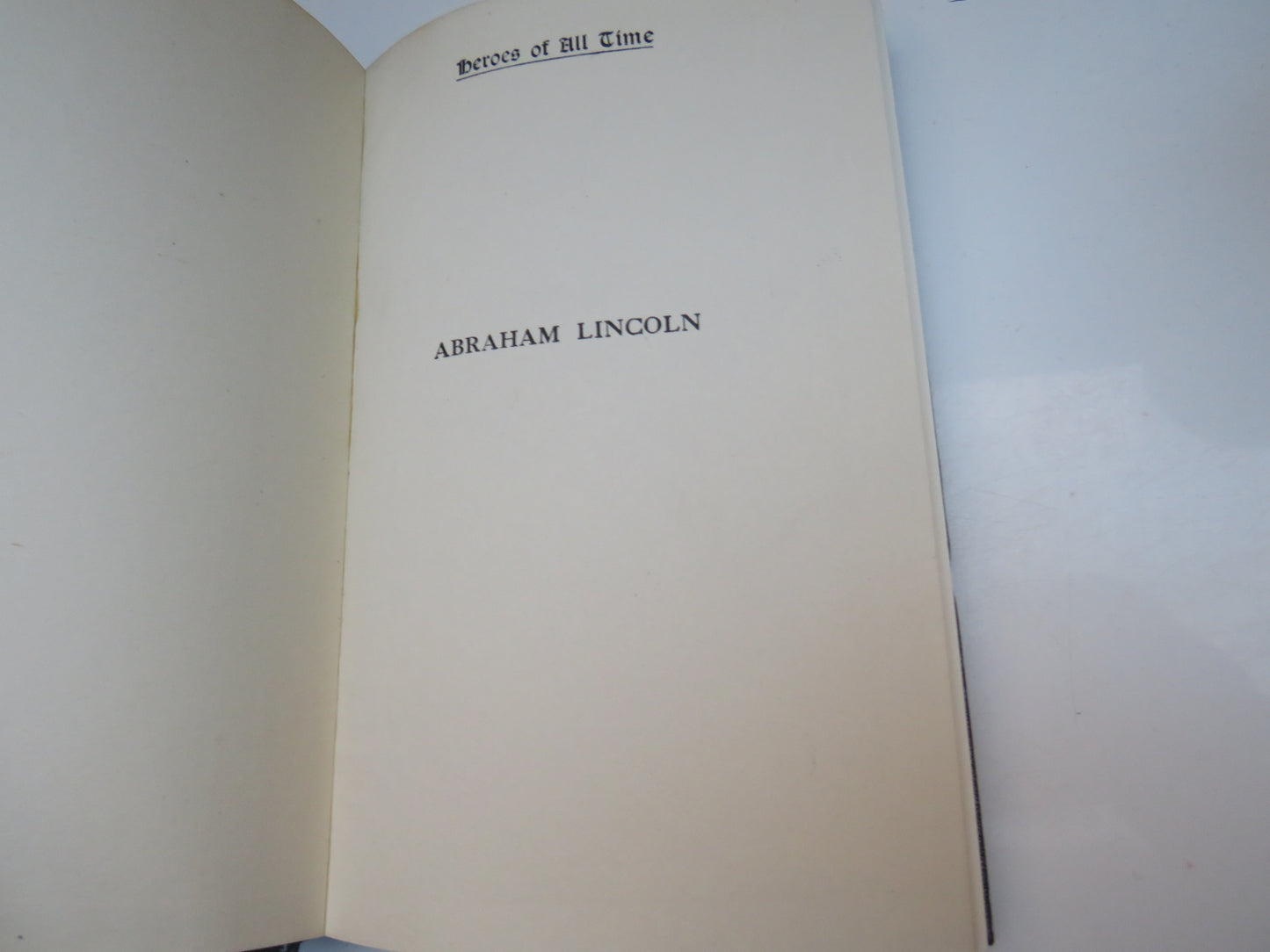 Abraham Lincoln by Edith L. Elias, 1939