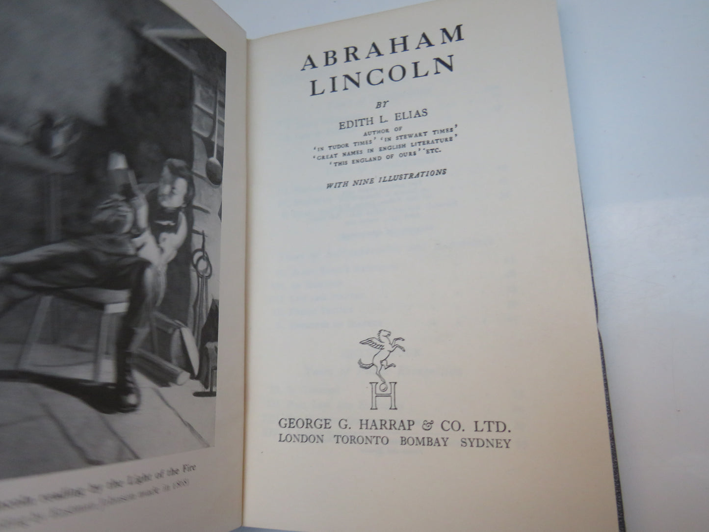 Abraham Lincoln by Edith L. Elias, 1939