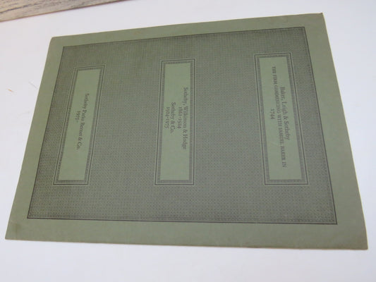 Sotheby's Catalogue of English and Foreign Silver and Plate (Vintage Catalogue, 1978)