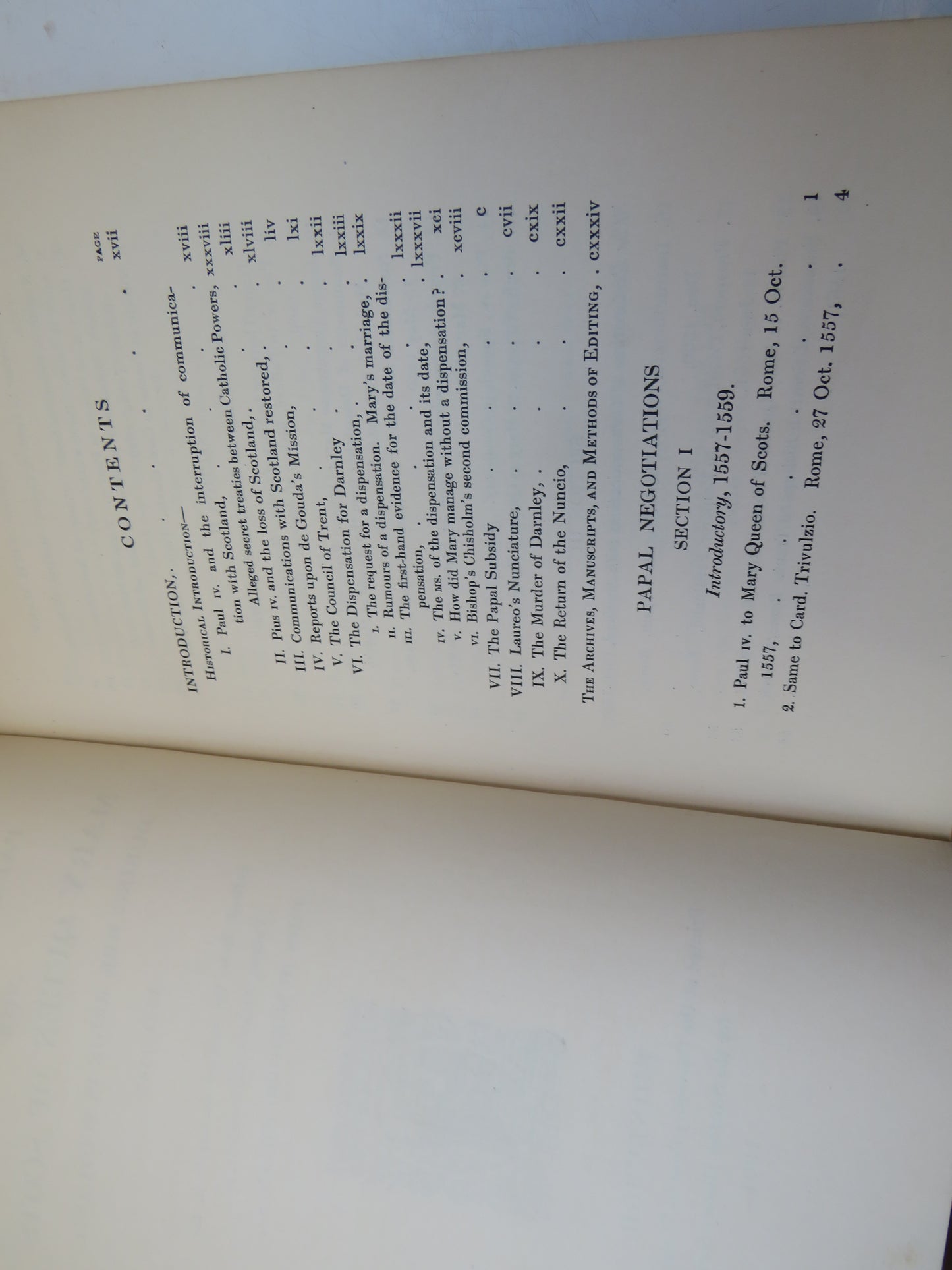 Papal Negotiations With Mary Queen of Scots During Her Reign In England 1561-1567