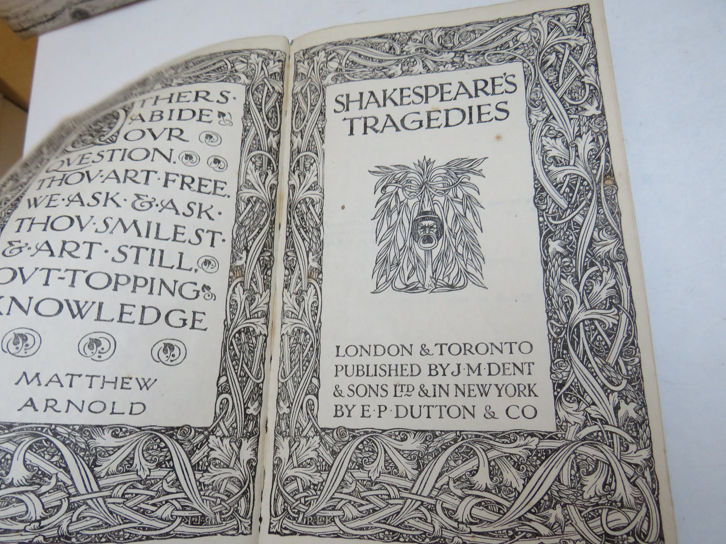 Shakespeare's Tragedies (Everyman's Library) by William Shakespeare (Classic Literature Book, 1916)