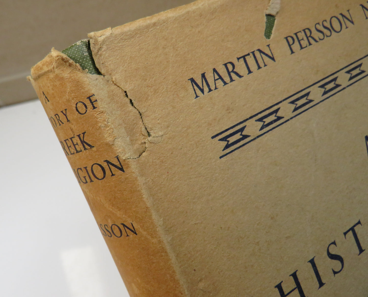A History of Greek Religion By Martin P. Nilsson Translated From Swedish By F.J.Fielden 1949