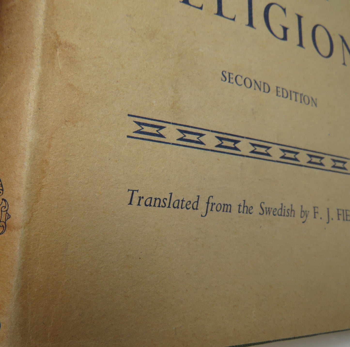 A History of Greek Religion By Martin P. Nilsson Translated From Swedish By F.J.Fielden 1949