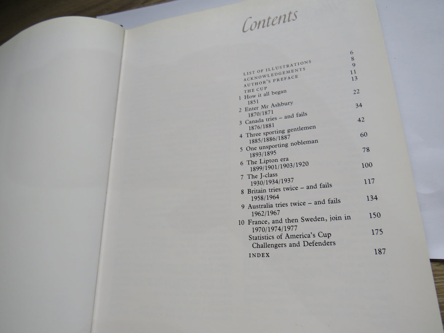 The America's Cup An Informal History By Ian Dear 1980