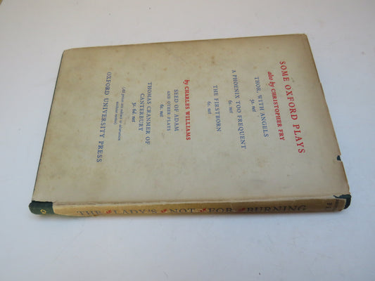 The Lady's Not For Burning A Comedy By Christopher Fry 1949