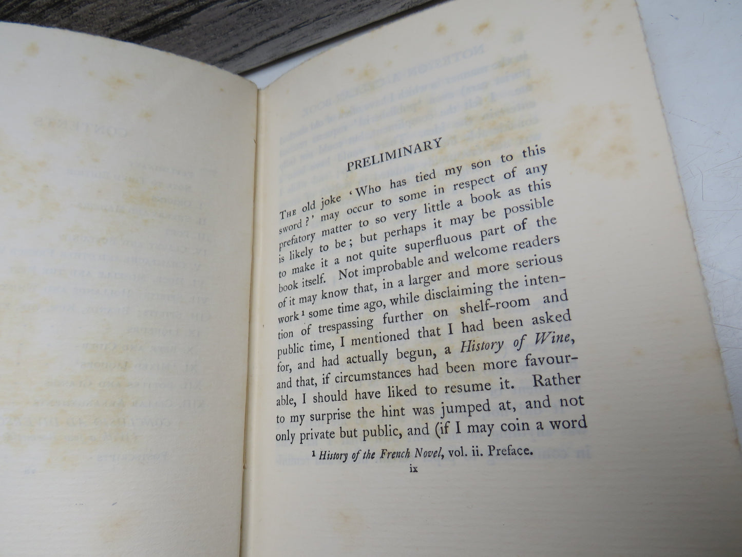 Notes on a Cellar-Book by George Saintsbury, 1931