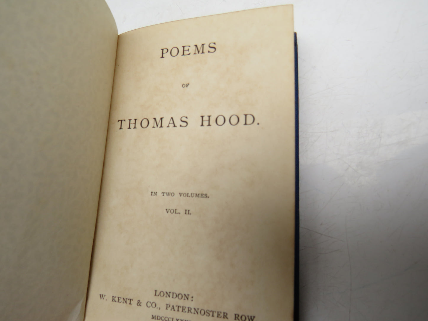 Poems by Thomas Hood, 1881, Volume II, Antique Poetry Book