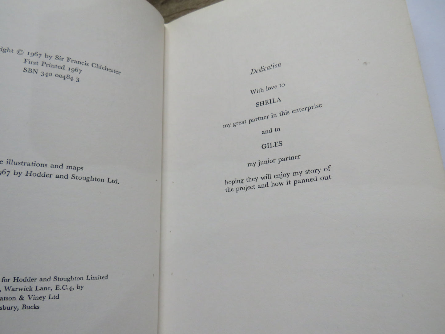 Gipsy Moth Circles The World By Francis Chichester 1967