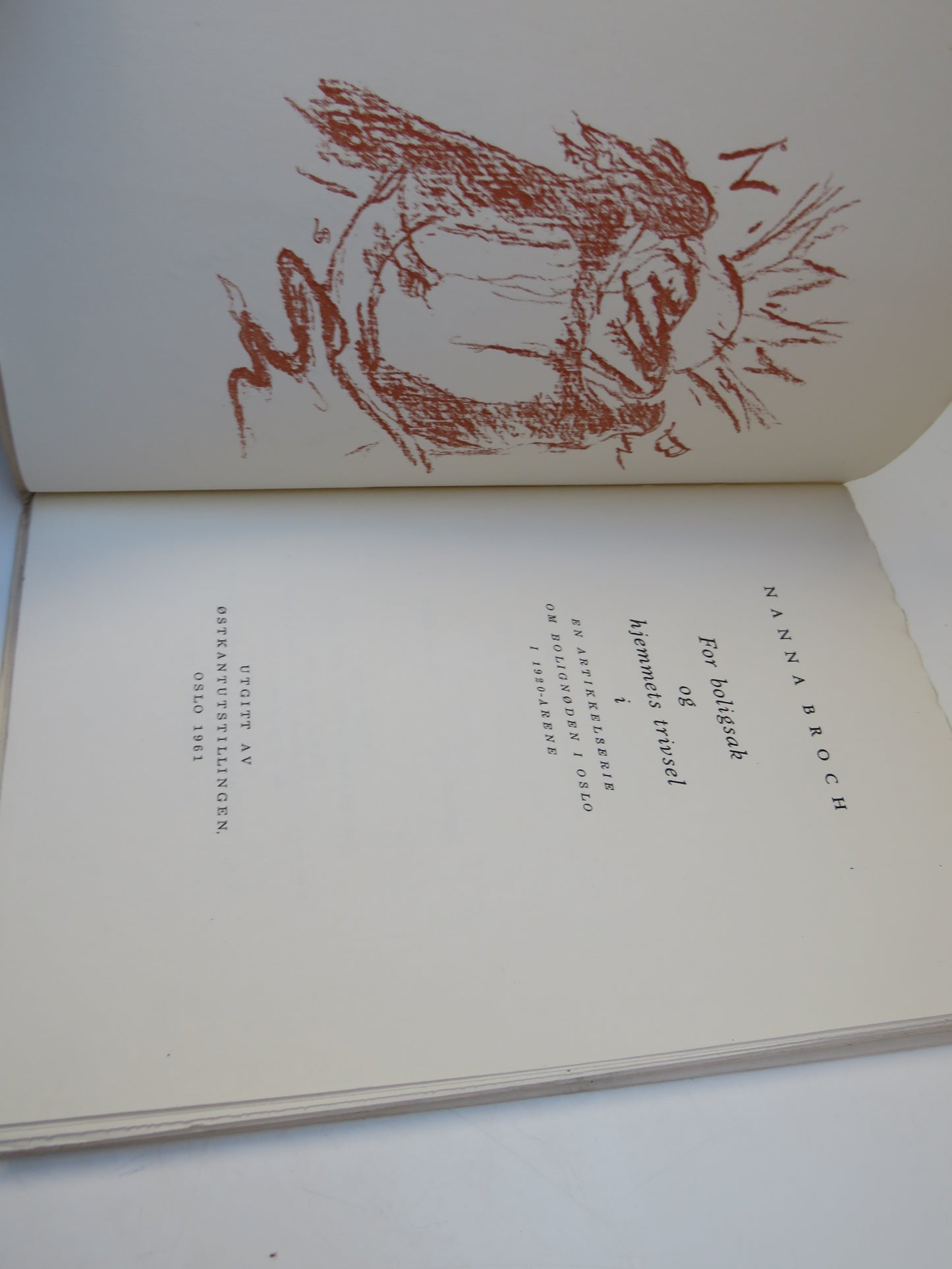 Nanna Broch For Boligsak of Hjemmers Trivsel 1961