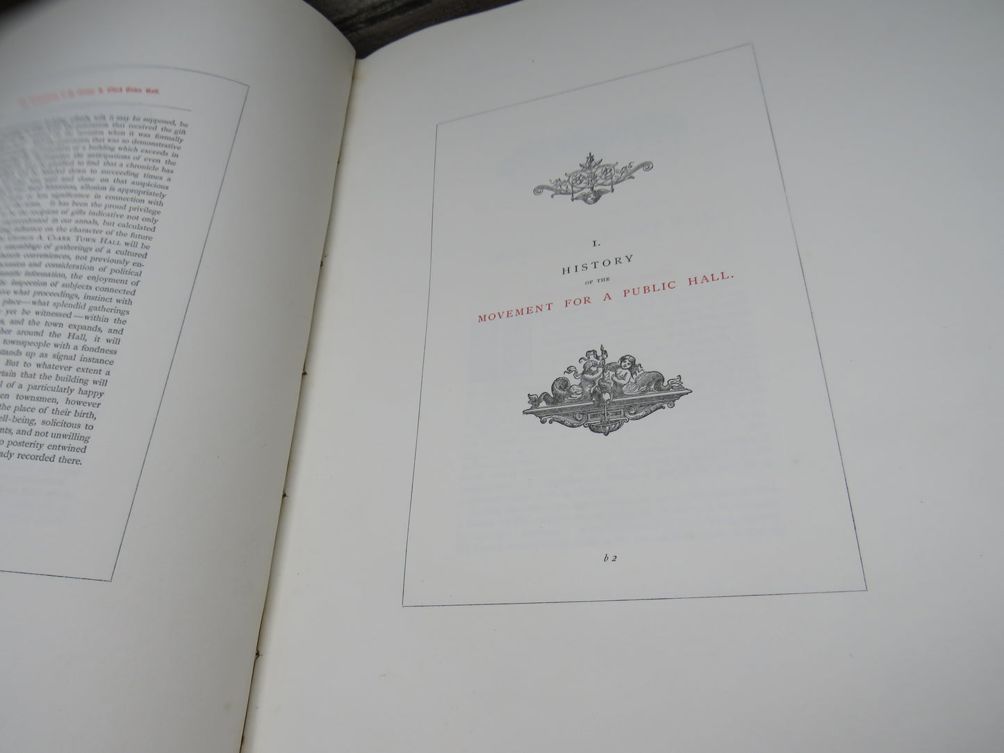 The Inauguration of the George A. Clark Town Hall, Paisley, with Phototype and Woodburytype Illustrations and Portraits, 1882, No. 6 Family Edition, Rare Book