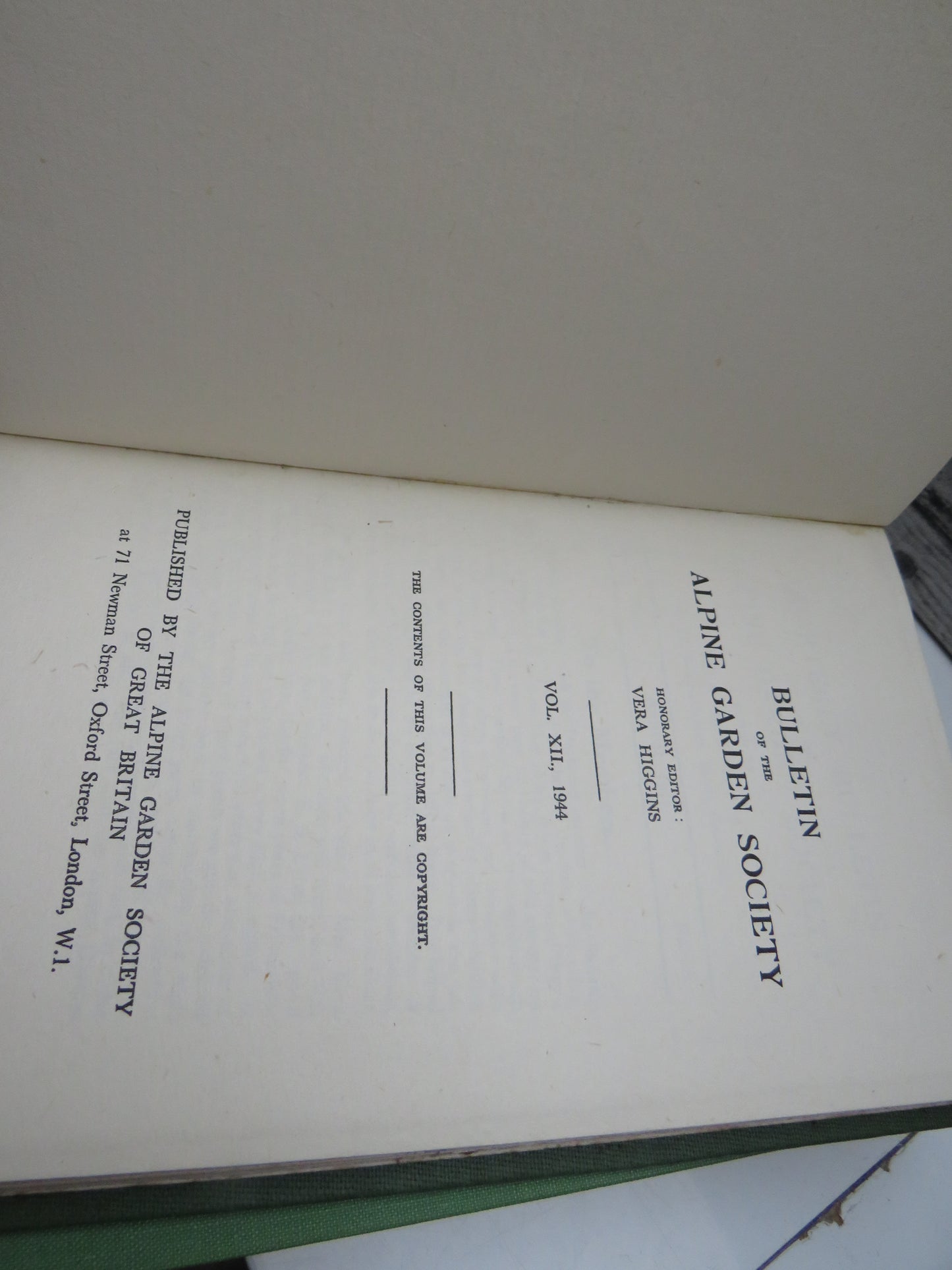 Bulletin of the Alpine Garden Society 5 Volume Set (Gardening Journal)