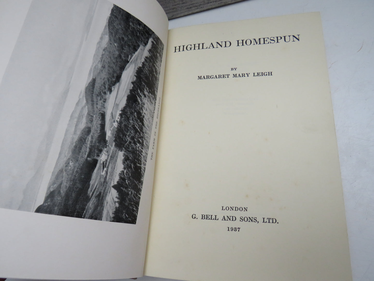 Highland Homespun by Margaret Leigh (Scottish Memoir Book, 1937)
