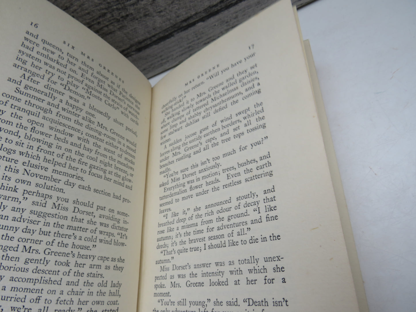 Six Mrs Greenes by Lorna Rea (Fiction Book, 1929)