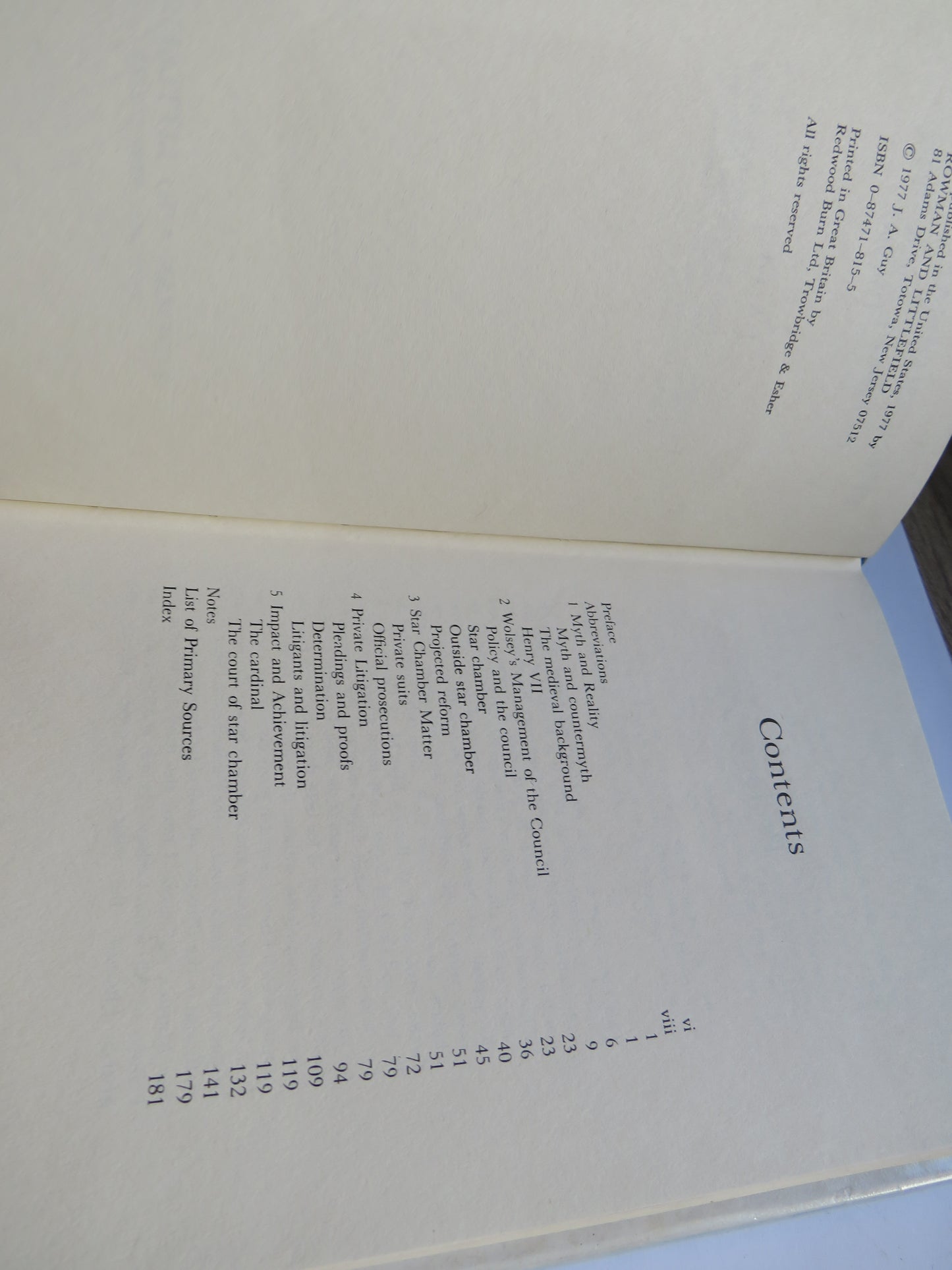 The Cardinal's Court The Impact of Thomas Wolsey In Star Chamber By J.A. Guy 1977