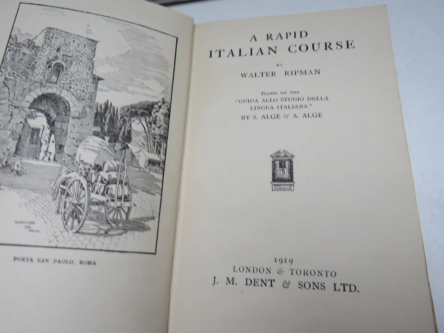 A Rapid Italian Course by Walter Ripman, 1919