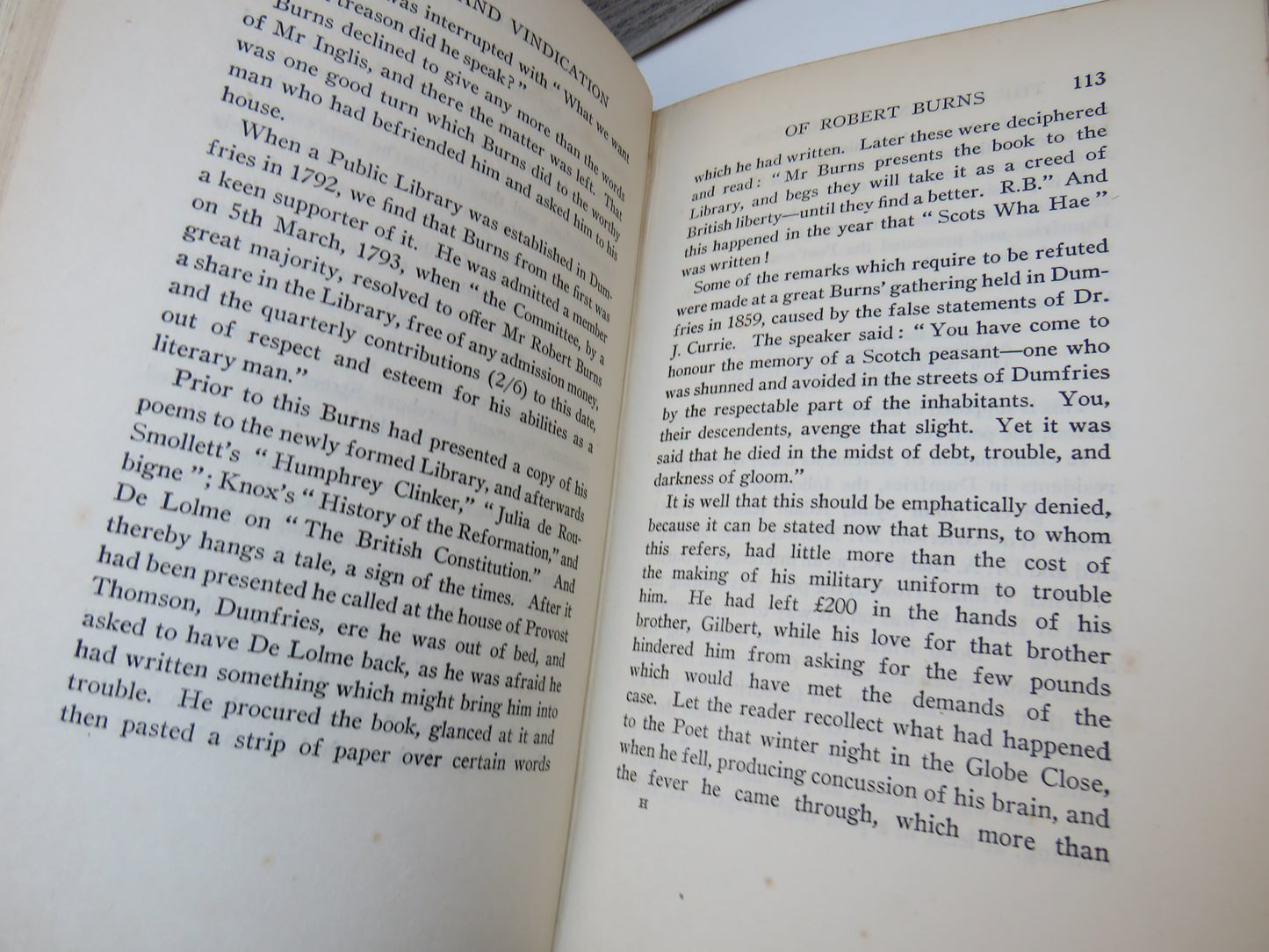 A New Life and Vindication of Robert Burns By James Mackenzie 1924