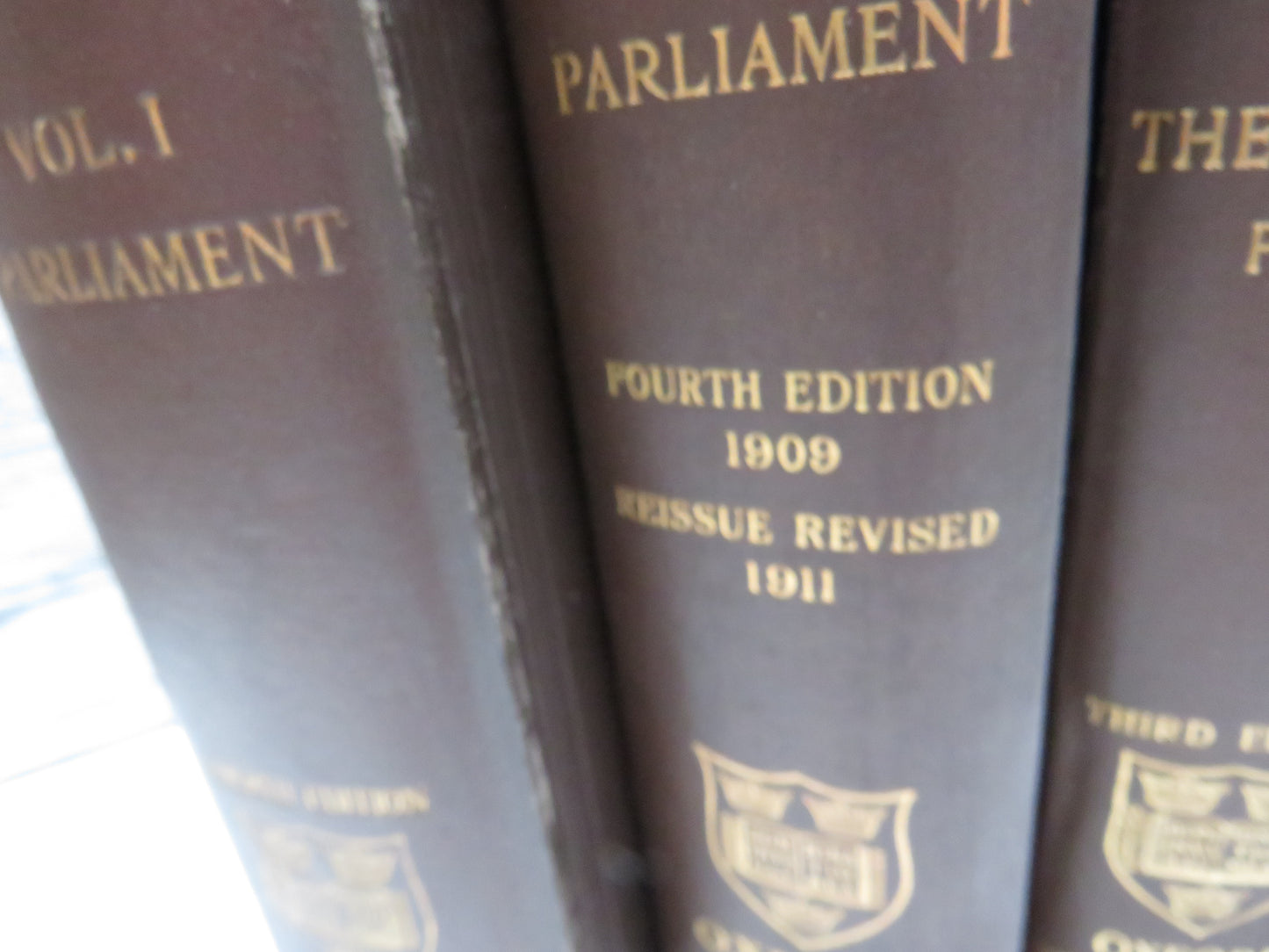 The Law and Custom Of The Constitution By Sir William R. Anson 1907