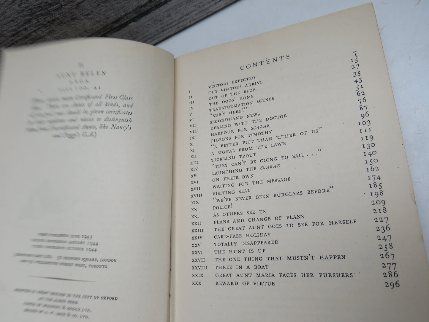 The Picts and The Martyrs: or Not Welcome at All by Arthur Ransome (Children's Adventure Book, 1944)