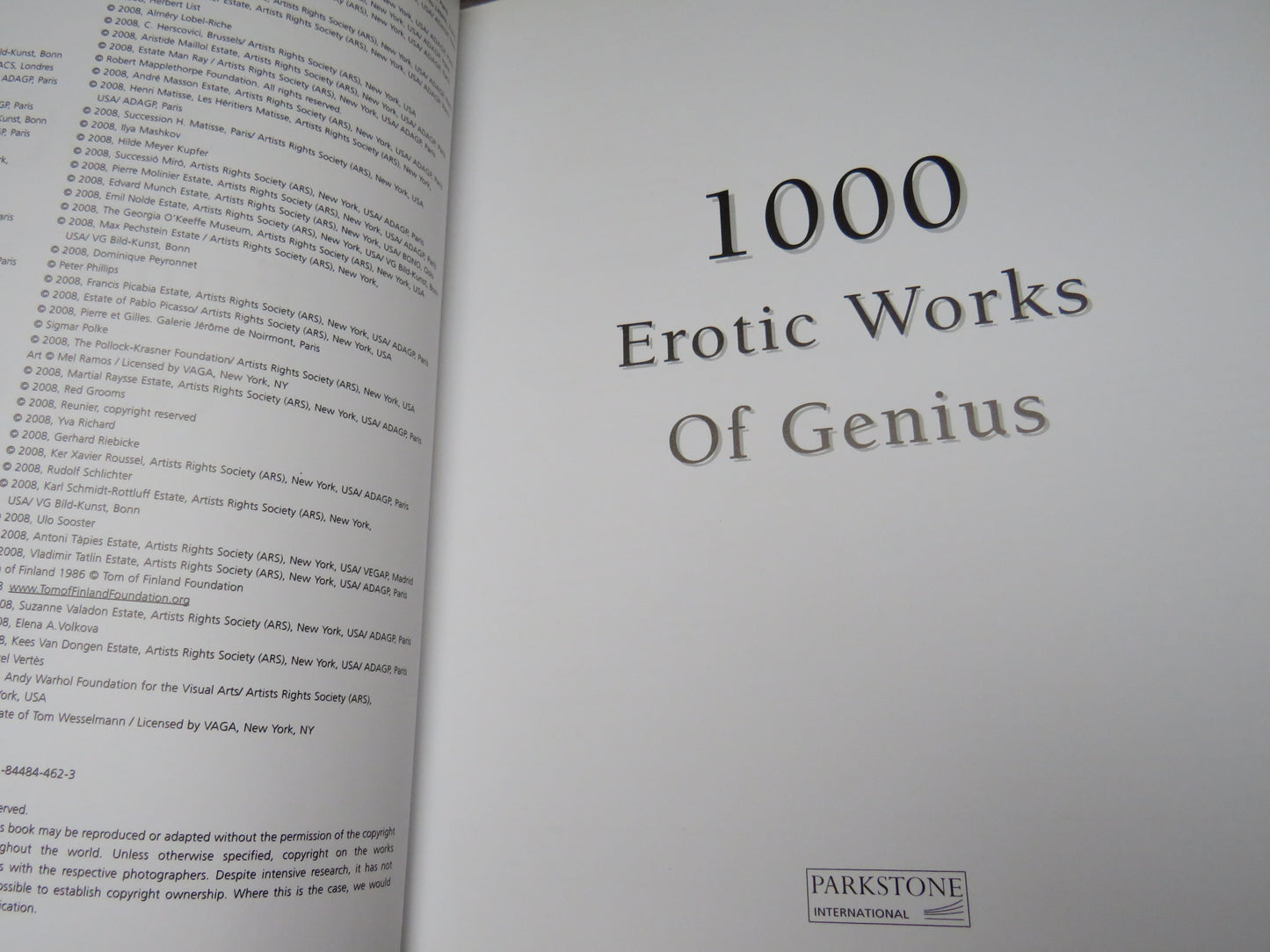 1000 Erotic Works of Genius 2008