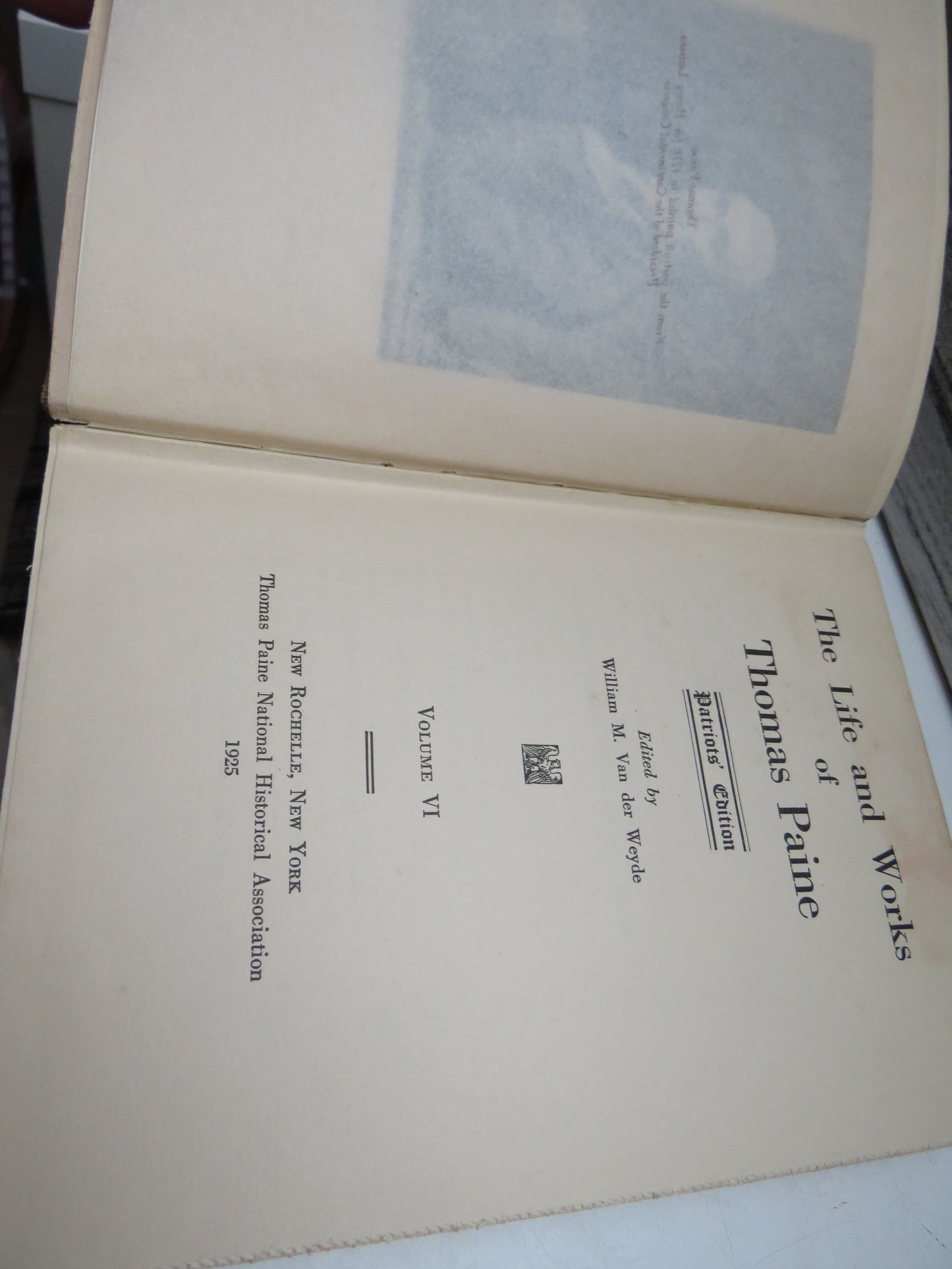 The Life and Works of Thomas Paine edited by William M. Van der Weyde, Complete Set Volumes 1-10, 1925