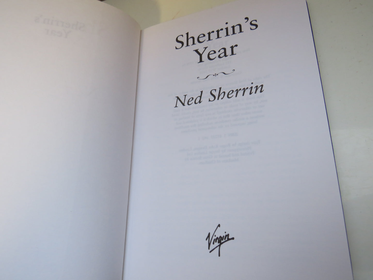 Sherrin's Year, The Sparkling Diary of a Master Raconteur by Ned Sherrin, 1996