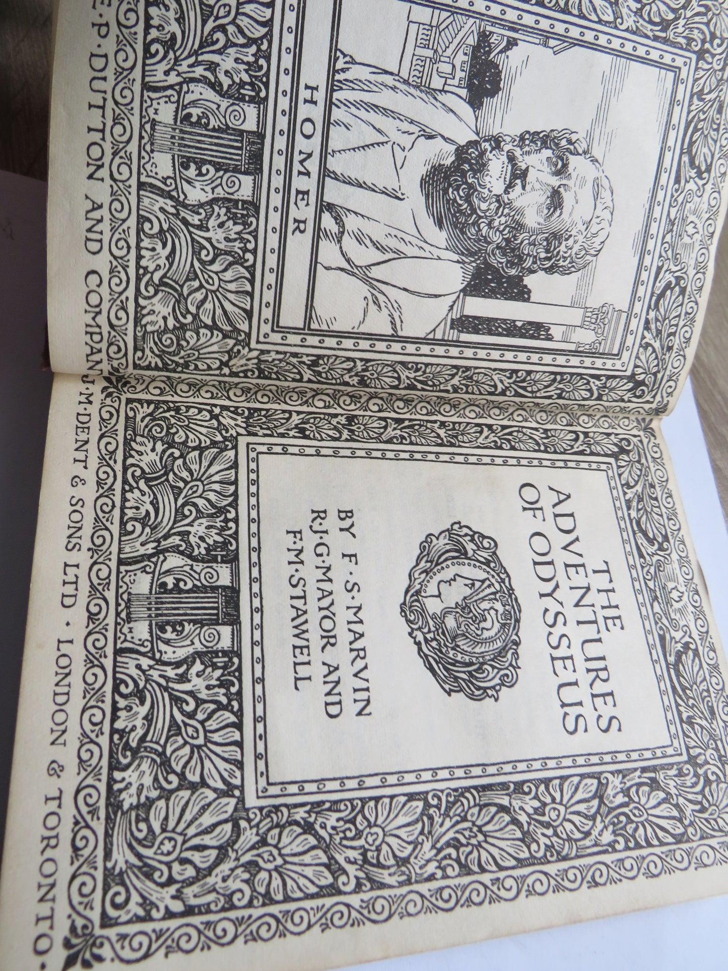 The Adventures of Odysseus By F.S. Marvin R.J.G. Mayor and F.M. Stawell