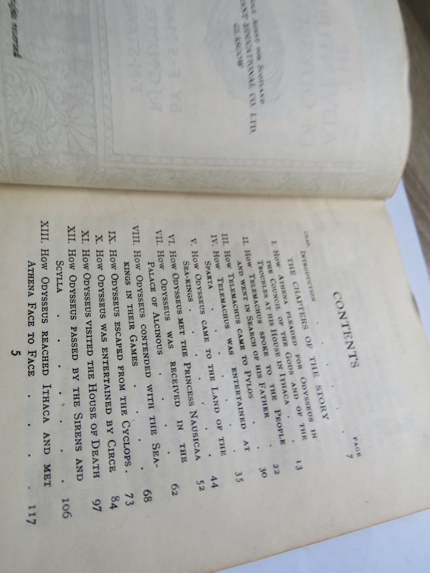 The Adventures of Odysseus By F.S. Marvin R.J.G. Mayor and F.M. Stawell