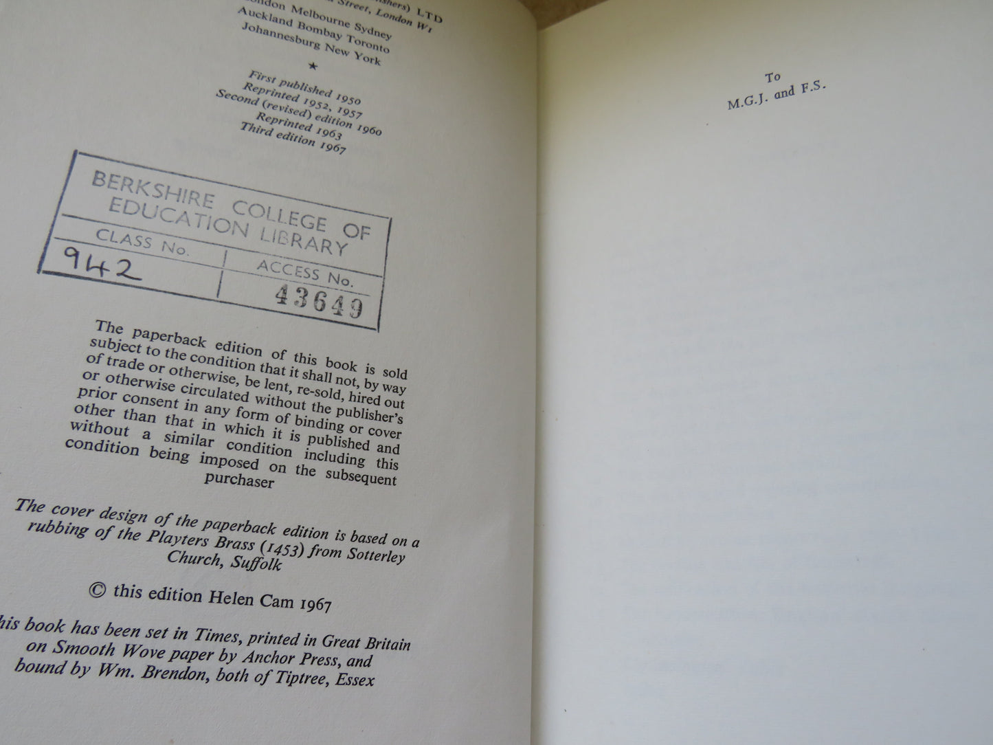 England Before Elizabeth By Helen Cam 1967