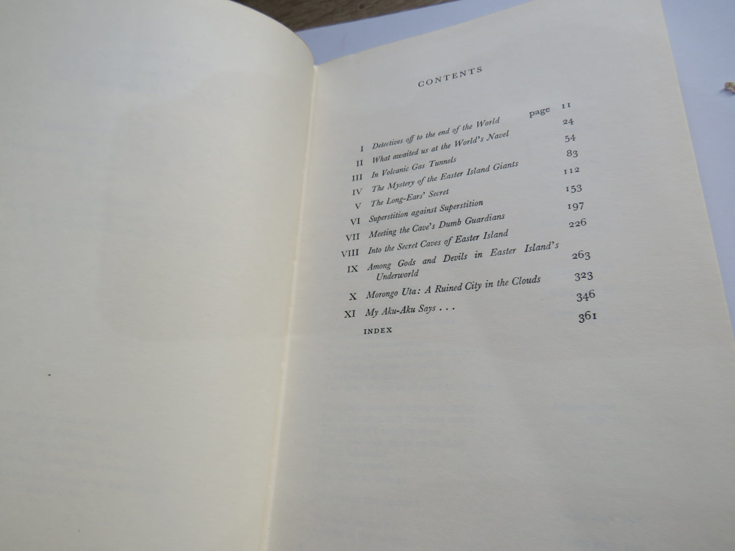 Aku-Aku The Secret of Easter Island By Thor Heyerdahl 1958