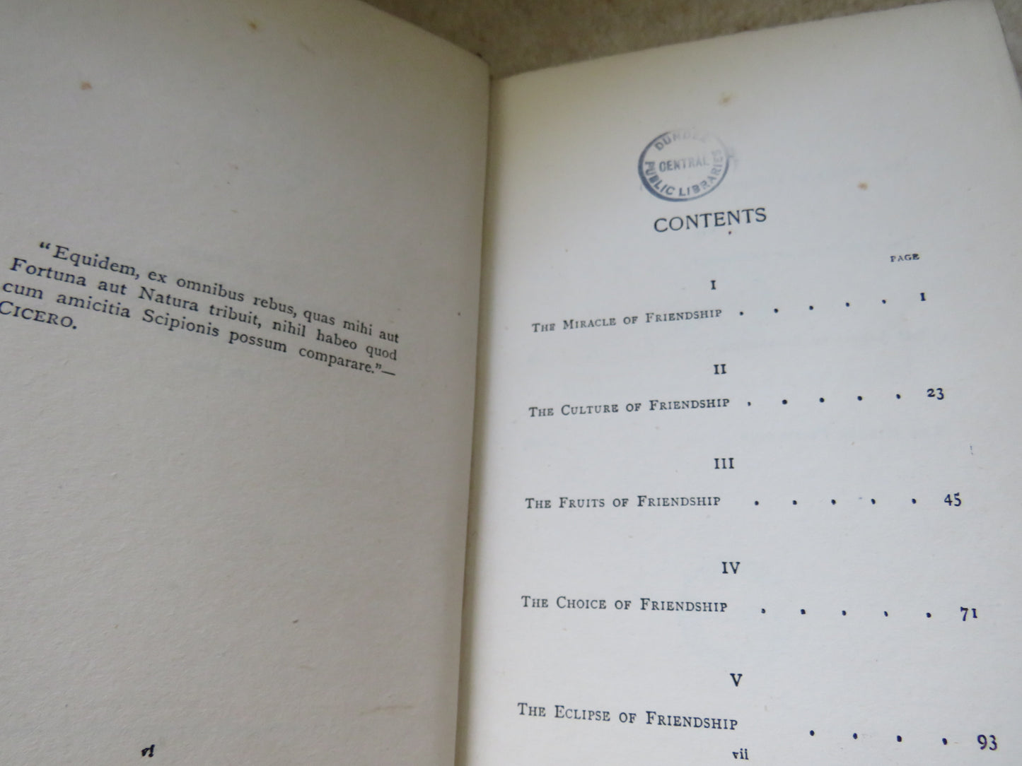 Friendship By Hugh Black 1898