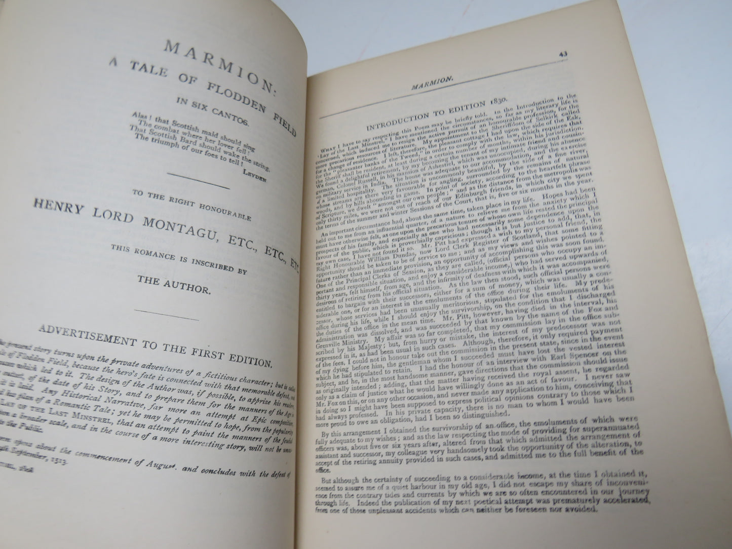 The Poetical Works of Sir Walter Scott Including Introduction and Notes