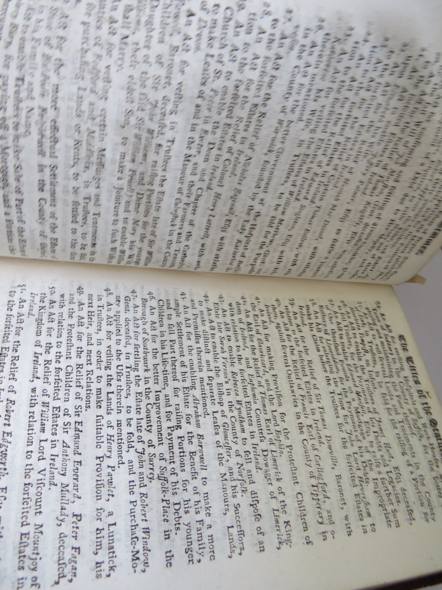 An Extract Abridgment Of All The Statues In Force and Use From Magna Charta Vol I , 1725