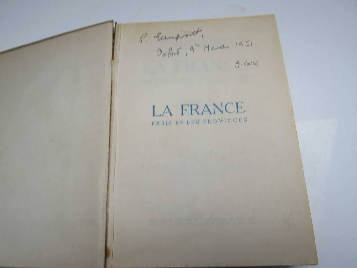 La France, Paris Et Les Provinces by Dore Ogrizek, 1948, French