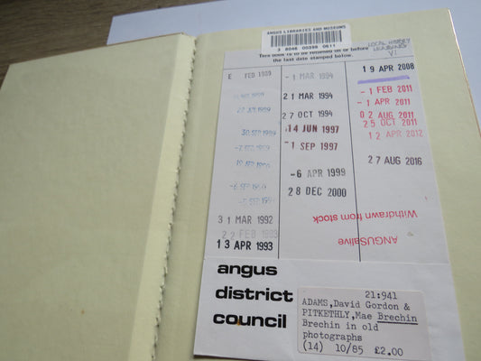 Brechin In Old Photographs Chosen & Edited By David G. Adams and Mae Pitkethly 1985